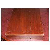 Vintage Wooden Dining Table with Two Extension Leaves and Assorted Chairs