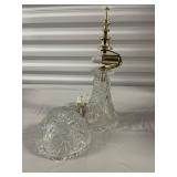 Cut Glass Lamp and Shade