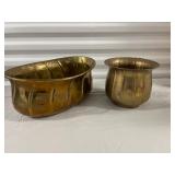 Lot of 3 Brass Woven Baskets