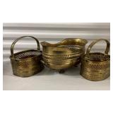 Lot of Brass Baskets