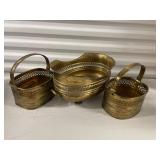 Lot of Brass Baskets