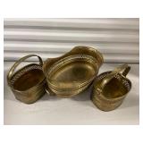 Lot of Brass Baskets