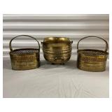 Lot of Brass Baskets