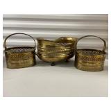 Lot of Brass Baskets