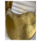 Brass Vase and Fireplace Log Holder