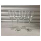 Lot of 4 Toscany Hand-blown Wine Glasses