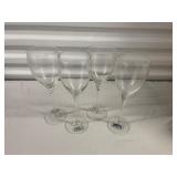Lot of 4 Toscany Hand-blown Wine Glasses