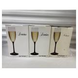 Set of 12 Luminarc "Nocturne" Champagne Flutes