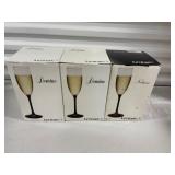 Set of 12 Luminarc "Nocturne" Champagne Flutes