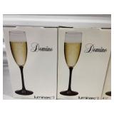 Set of 12 Luminarc "Nocturne" Champagne Flutes