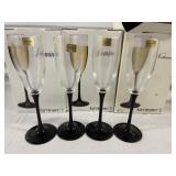 Set of 12 Luminarc "Nocturne" Champagne Flutes