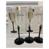 Set of 12 Luminarc "Nocturne" Champagne Flutes