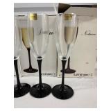 Set of 12 Luminarc "Nocturne" Champagne Flutes