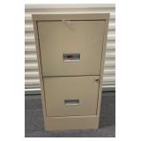 Two-Drawer Metal Filing Cabinet