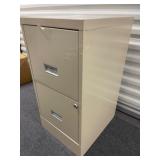 Two-Drawer Metal Filing Cabinet