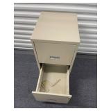 Two-Drawer Metal Filing Cabinet