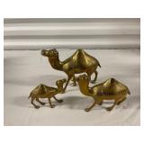 Trio of Brass Camels