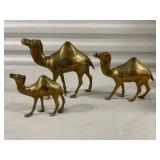 Trio of Brass Camels