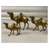 Trio of Brass Camels
