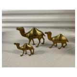 Trio of Brass Camels