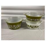 Set of 3 Corning Wear Dishes
