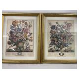 Lot of 12 Floral Art Pieces