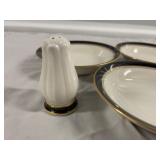 Set of Noritake Ivory China Dishes and Salt and Pepper Shakers
