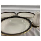 Set of Noritake Ivory China Dishes and Salt and Pepper Shakers
