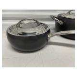 Set of 2 Nonstick Green Saucepans from the Todd English Collection