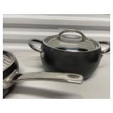 Set of 2 Nonstick Green Saucepans from the Todd English Collection