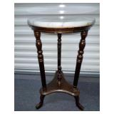 Marble-topped End Table