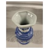 Blue and White China Vase