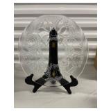 Glass Christmas Plate