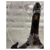 Glass Christmas Plate