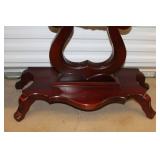 Victorian Style Marble-Top Side Table and Demi-Lune Console Table Set