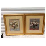 Pair of Framed Floral Paintings