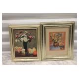 Pair of Framed Floral Still Life Paintings