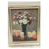 Pair of Framed Floral Still Life Paintings