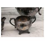 FB Rogers Silver Co. Silver Plated Tea Set with Tray