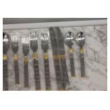 Mikasa Directions Gold Flatware Set