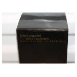 Summit Hill Solid Lacquered 7.5" Brass Candlesticks Handcrafted in Portugal