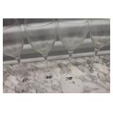 Set of 6 Tuscany Hand Blown Wine Glasses