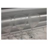 Set of 6 Tuscany Hand Blown Wine Glasses