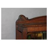 Antique Oak Sideboard with Mirror