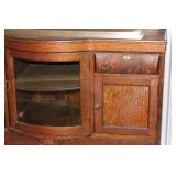 Antique Oak Sideboard with Mirror