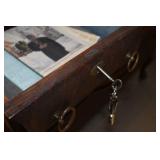 Antique Oak Sideboard with Mirror