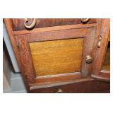 Antique Oak Sideboard with Mirror