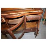 Antique Oak Sideboard with Mirror