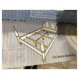 Glideaway FBA_GS-3 XS X Support Bed Frame System GS-3 XS Model 3 Cross Rails and 3 Legs 