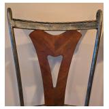 Pair of Quality Wood and Metal Dining Chairs